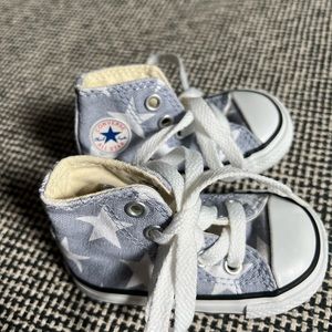 Infant baby stars high top converse shoe